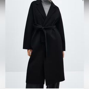 Brand New MANGO belted wool coat